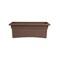 Bloem 57326-CH Deck Box Planter, 26-1/2 in W, Rectangular, Veranda Design, Plastic, Chocolate 57326CH - alternate 1
