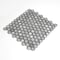 Apollo Tile Silver 10.8 in x 11.5 in Glass Glossy, Matte Floor and Wall Mosaic Tile 8.63 sqft/case, 10PK APLAHX8801A - alternate 2