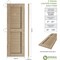 Ekena Millwork Rustic Two Equal Louver Rough Sawn Faux Wood Shutters (Per Pair), Primed Tan, 12"W x 68"H SHULV12X68RSPR - alternate 4