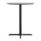 Flash Furniture 36" Round Tabletop, Seamless Surface Technology, Gray Faux Concrete, 30"x30" Black Bar Height X-Base ST-RD36-CMGY-T3030B-GG - alternate 4