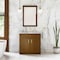 James Martin Vanities Bellshire 36" Single Vanity, Honey Oak w/ 3 CM Carrara Marble Top 660-V36-HNO-3CAR - alternate 4
