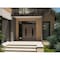 Vdomdoors Front Exterior Prehung Aluminum Double Doors Ronex1277 Brown Top Transom Mirrored Clear Glass Entry RONEX1277DEXD-BRW-W72+16xH96+14-RH-O - alternate 2