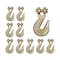 Mytee Products 1/4 in G70 Clevis Grab Hooks 2860 lbs WLL Forged Steel for Lifting, Rigging, 10PK GH14x10 - alternate 1