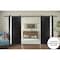 Sartodoors Sturdy Double Barn Door, Planum 0040 Matte Black with White Glass, 13FT Rail Hangers Heavy Set, Sol PLANUM0040DB-BLK-36 - alternate 1