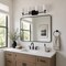 Vaxcel Laurelhurst 4-Light Vanity Light, Matte Black, White Marble Glass, 29.25-In. Wide W0579 - alternate 4