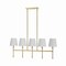 Jonathan Y Sophie 38.5" 5-Light Modern Midcentury Iron Linear LED Pendant, Brass Gold JYL9919A - alternate 2