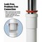 Keeney Mfg 1-1/2'' to 1-1/4'' White Plastic P-Trap with Reducer Washer 400WK - alternate 2
