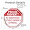 Signmission Private Property No Admittance With, 6 inch X 6 inch, Vinyl Decal, 2PK OC-D-2PACK-6-145 - alternate 2