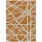 Homeroots 10' X 14' Copper And Beige Geometric Washable Indoor Outdoor Area Rug 600437 - alternate 3