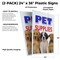 Signmission Pet Supplies, Plastic Signs Only 24 Inch x 36 Inch, Corrugated Plastic, 2PK CSB-2436-2PACK-Pet Supplies - alternate 2