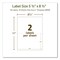Avery EcoFriendly Recycled Shipping Labels, Inkjet/Laser, 5.5 x 8.5, White, 20PK 48808 - alternate 2