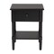 Baxton Studio Braith Farmhouse Black Spindle Wood 1-Drawer Nightstand 258-14208-ZORO - alternate 2