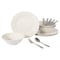Gibson Everyday Yarbury 16 Piece Fine Certamic Dinnerware Set in White 135409.16 - alternate 1