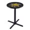 Holland Bar Stool Co 36" Blk Wrinkle Wichita State Pub Table, 36" dia. Top L211B3636WichSt - alternate 1