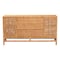 Bali & Pari Vivan Bohemian Honey Rattan and Mahogany Wood 3-Drawer Storage Cabinet 253-13911-ZORO - alternate 3