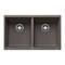 Blanco Precis Equal Double Bowl, Volcano Gray 527410 - alternate 1