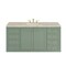 James Martin Vanities Chicago 60" Single Vanity, Smokey Celadon, w/ 3 CM Tajnar Eclos Top w/FreePower Wireless Charger 503-V60S-SC-FTJR - alternate 3