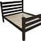 Homeroots Brown Solid Wood Queen Bed Frame 548168 - alternate 2