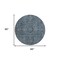 Homeroots 8' Black Round Oriental Washable Indoor Outdoor Area Rug 563831 - alternate 3
