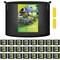 Ipower YSSOA Grow Bags 10 Gallon 300G Reusable Breathable Gardening Pots w/ Handles Non-Woven Fabric, 24PK GLGROWBAG10X6BLKX4 - alternate 1