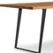 Homeroots 72" Natural and Black Solid Wood and Iron Frame Base Dining Table 640704 - alternate 2