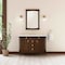 James Martin Vanities Kinnsden 48" Single Vanity, Sable Oak w/ 3 CM White Zeus Silestone Top D680-V48-SBK-3WZ - alternate 2