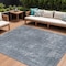 Homeroots 8' X 10' Blue And Gray Abstract Washable Indoor Outdoor Area Rug 615503 - alternate 1