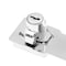 Prime-Line Door and Gate Safety Hasp Hinge Latch with Keyed Twist Knob Lock 3 inch with Screws Chrome U 117164 - alternate 4