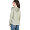 Berne Womens Small Heathered Seagrass Long Sleeve Hooded UPF Sun Shirt WSH13HSEAR360 - alternate 2