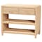 Bali & Pari Lanica Braided Natural Rattan Console Table 259-14511-ZORO - alternate 1