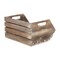 Homeroots 13" Natural Solid Wood Crate 487923 - alternate 2