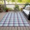 Homeroots 5' X 8' Purple Aqua And Beige Plaid Washable Indoor Outdoor Area Rug 601423 - alternate 3