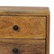Homeroots 12" Brown Solid Wood Two Drawer Floating Nightstand 712847 - alternate 3