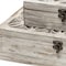 Homeroots Set of Two 8" White Solid Wood Box, 2PK 392588 - alternate 5