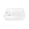 Kingston Brass 60-Inch Acrylic Rectangular 3-Wall Alcove Tub Combo with Waste and Overflow Drain, Left Hand Drain CVTAP603622L0 - alternate 1