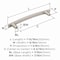 Amerock Willow 6-5/16 inch (160mm) Center-to-Center Satin Nickel Cabinet Pull, 10PK 10VMP37312G10 - alternate 2
