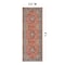 World Rug Gallery Red Vintage Medallion Rug, Washable, Low Pile, 2ft 6in x 6ft Runner WR171RED26X6 - alternate 2