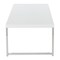 Osp Home Furnishings Wall Street  Coffee Table, White Melamine / Chrome Finish WST12-WH - alternate 2