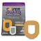 Coverguard CGM Overpatch, Omnipod 5 Insulin Pod, Tan Center-Cut Design, Waterproof Adhesive, Anti-Fray, 25PK 101-300T - alternate 1