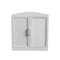 Homeroots 31in White Wood Corner Accent Cabinet 693402 - alternate 1