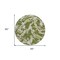 Homeroots 8' Olive Green And Ivory Round Abstract Washable Indoor Outdoor Area Rug 600116 - alternate 3