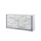 Homeroots 61" White Faux Marble And Wood Lighted Six Drawer Double Dresser 564684 - alternate 2