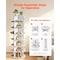 Vevor 7 Tiers Rotating Shoe Rack Tower 360 Deg Spinning Shoe Rack Display White OY-XZXJ-09-7 - alternate 3