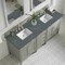 James Martin Vanities Brittany 72'' D Vanity, Urban Gray w/ Parisien Bleu Silestone Top w/FreePower Wireless Charger 650-V72-UGR-FPBL - alternate 2
