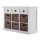 Homeroots Modern Farmhouse Buffet Server With Basket Set 388213 - alternate 4