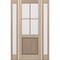 Doornmore G5004, 65.25" x 98" ( 36" Door + 2x12" Side) Left Hand, Mahogany SDL 4 Lite, 1/2 Lite Exterior Door G5004-SW-3696-G101-SL_1-2_LI - alternate 2