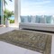 Homeroots 5' X 8' Brown And Denim Blue Medallion Washable Indoor Outdoor Area Rug 616047 - alternate 4