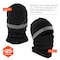 Ergodyne Black Reflective Balaclava Face Mask - 3-in-1 6831 - alternate 2