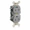 Leviton Straight Blade Receptacle, 5-20R, 20 A, 125V AC, Surface Mount, Self-Grounded M8300-SGG - alternate 1