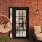 Vdomdoors Front Exterior Prehung Metal-Plastic Door Clear Glass / MANUX 8355 Matte Black / Office Commercial MANUX8355EXD-BLK-W36+14xH80-LH-I - alternate 3